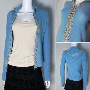 100% cashmere and sequin Iisli hoodie